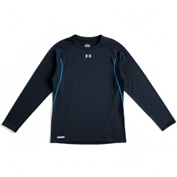 Under Armour Tops - Under Armour Base 2.0 Thermal Base Layer Top Ski Hiking Black Athletic Large